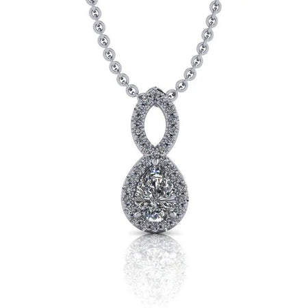 14 kt white gold necklace Bel Viaggio Designs, LLC