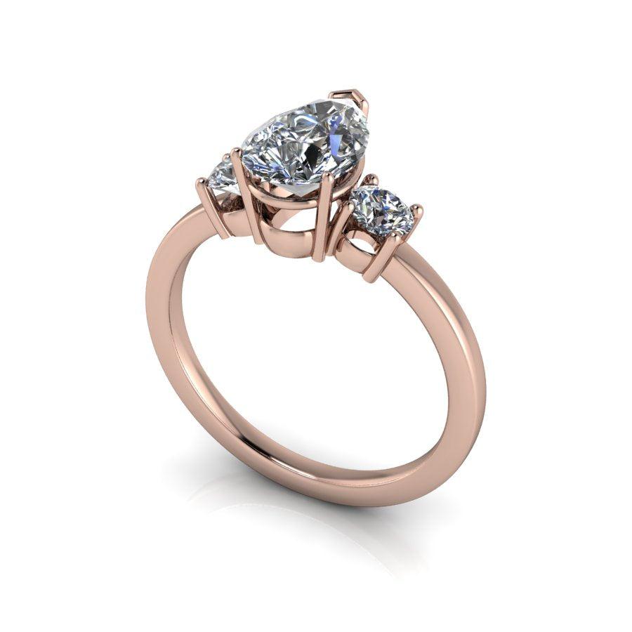 10kt rose gold Engagement Ring Bel Viaggio Designs, LLC