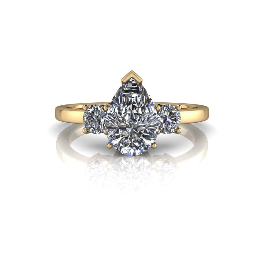 10kt yellow gold Engagement Ring Bel Viaggio Designs, LLC