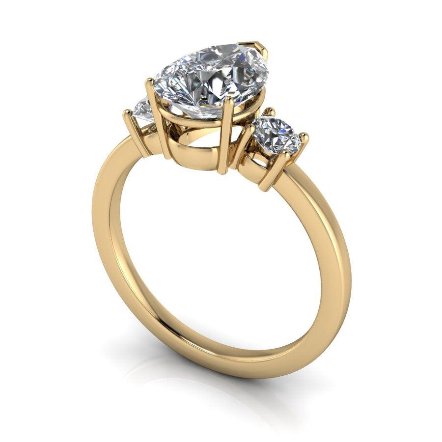 14 kt white gold Engagement Ring Bel Viaggio Designs, LLC