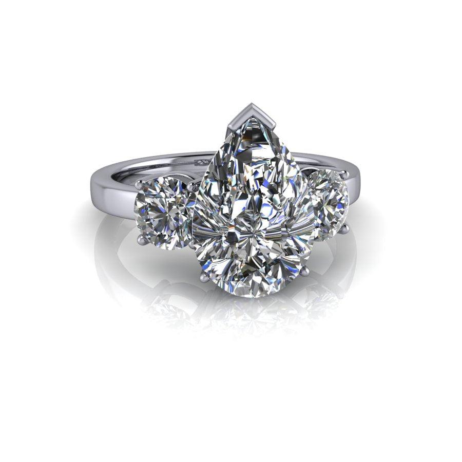 14 kt white gold Engagement Ring Bel Viaggio Designs, LLC