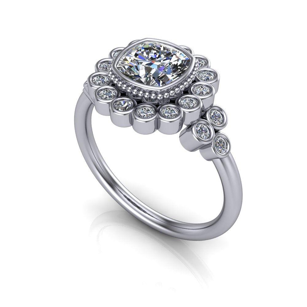 925 Silver Engagement Ring Bel Viaggio Designs, LLC