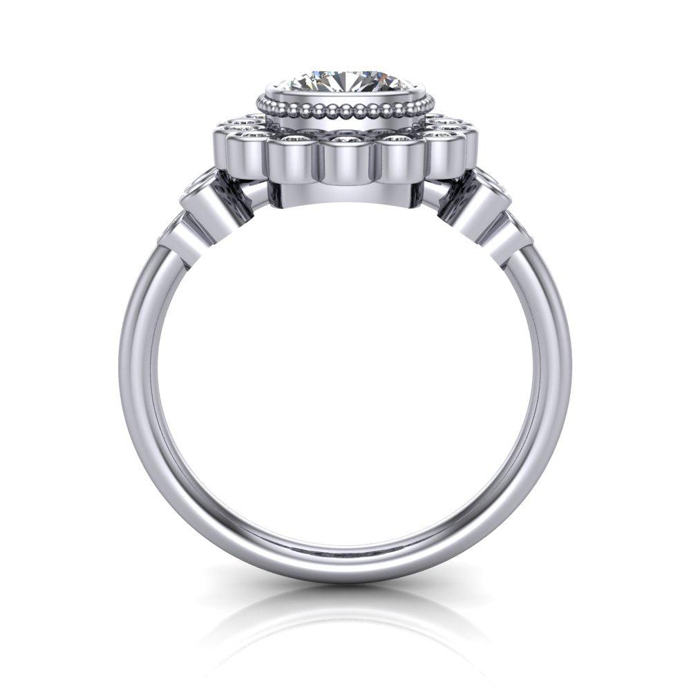 925 Silver Engagement Ring Bel Viaggio Designs, LLC