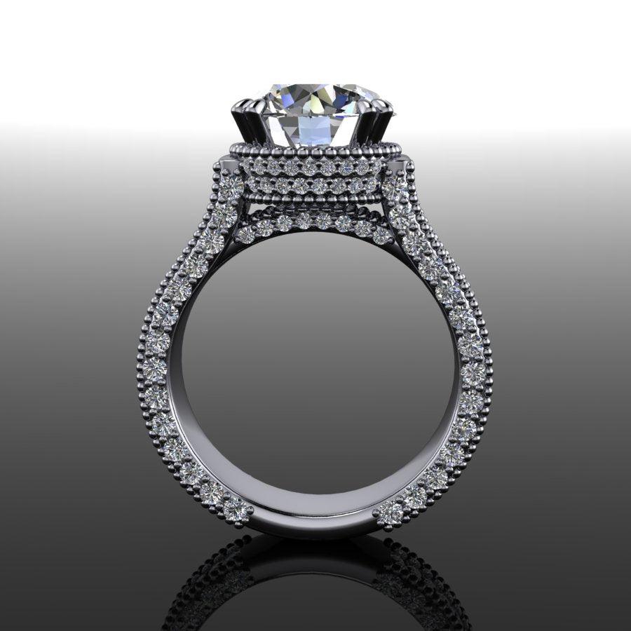 925 Silver Engagement Ring Bel Viaggio Designs, LLC