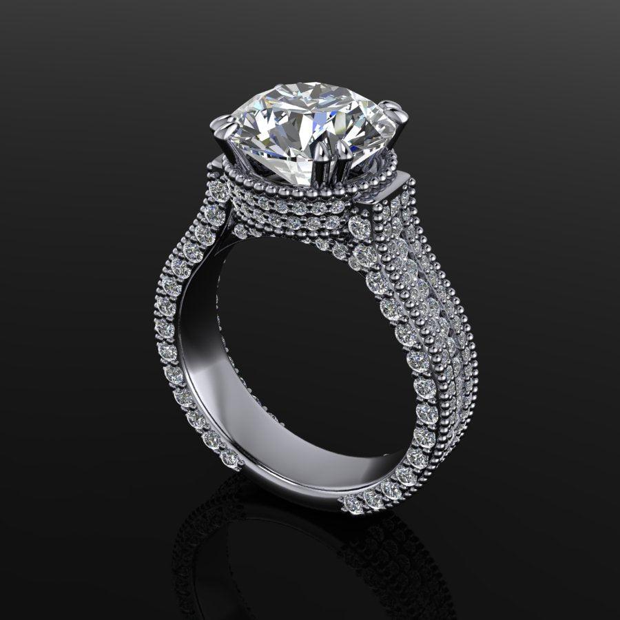 925 Silver Engagement Ring Bel Viaggio Designs, LLC