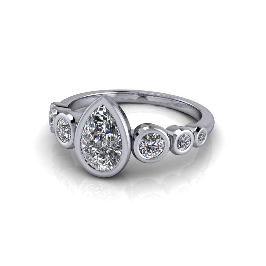 925 Silver Engagement Ring Bel Viaggio Designs, LLC