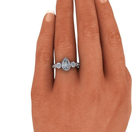 925 Silver Engagement Ring Bel Viaggio Designs, LLC