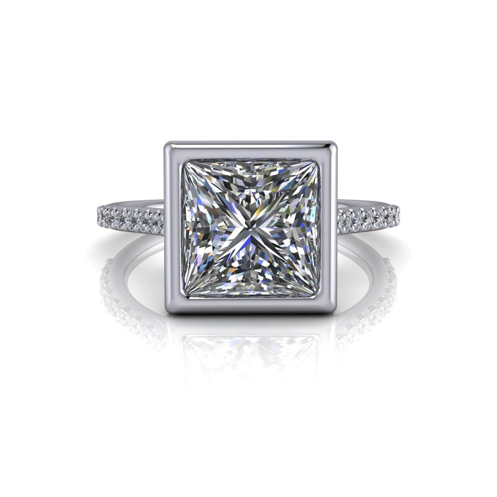 925 Silver Engagement Ring Bel Viaggio Designs, LLC