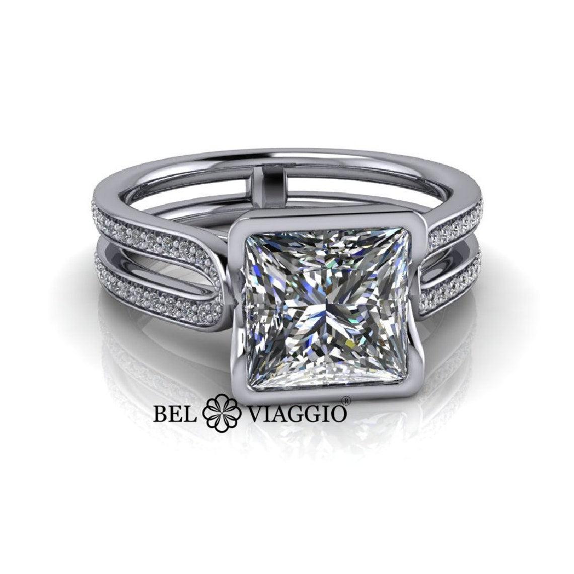 925 Silver Engagement Ring Bel Viaggio Designs, LLC