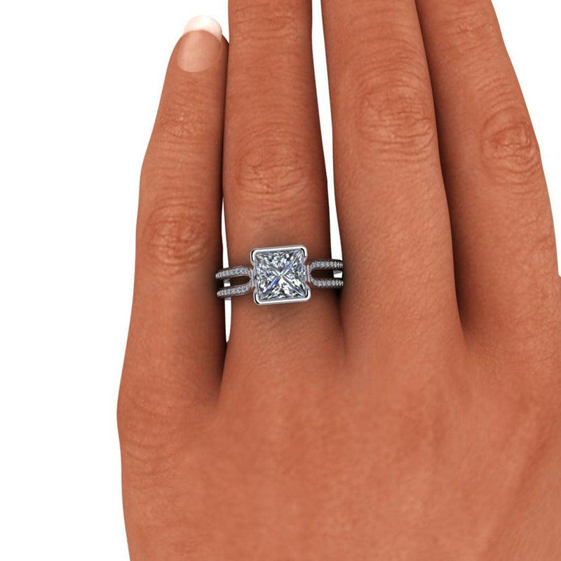 925 Silver Engagement Ring Bel Viaggio Designs, LLC