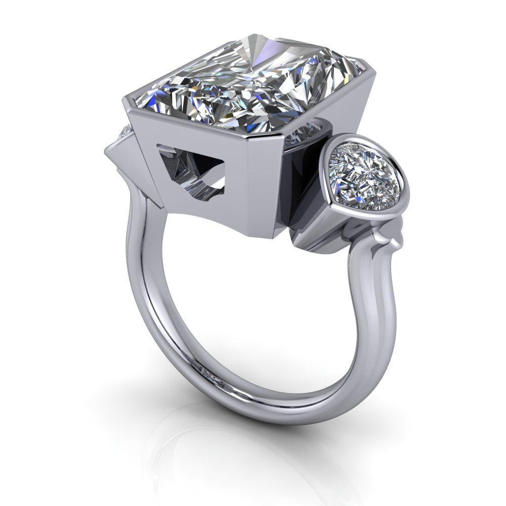 925 Silver Engagement Ring Bel Viaggio Designs, LLC