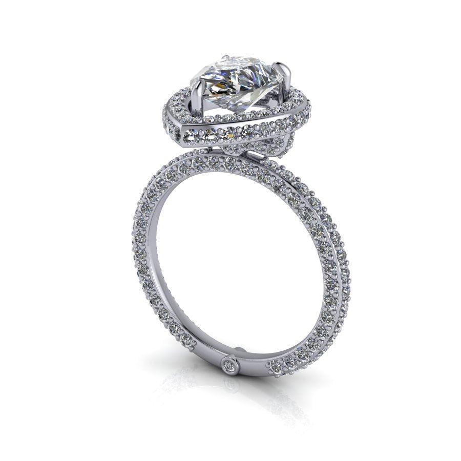 925 Silver Engagement Ring Bel Viaggio Designs, LLC