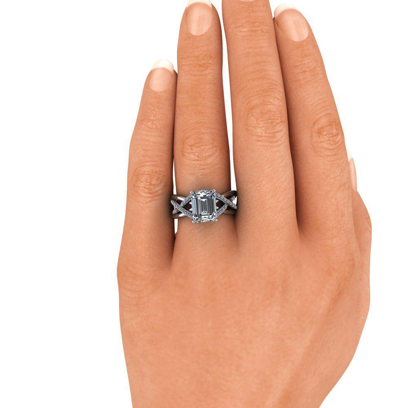 925 Silver Engagement Ring Bel Viaggio Designs, LLC