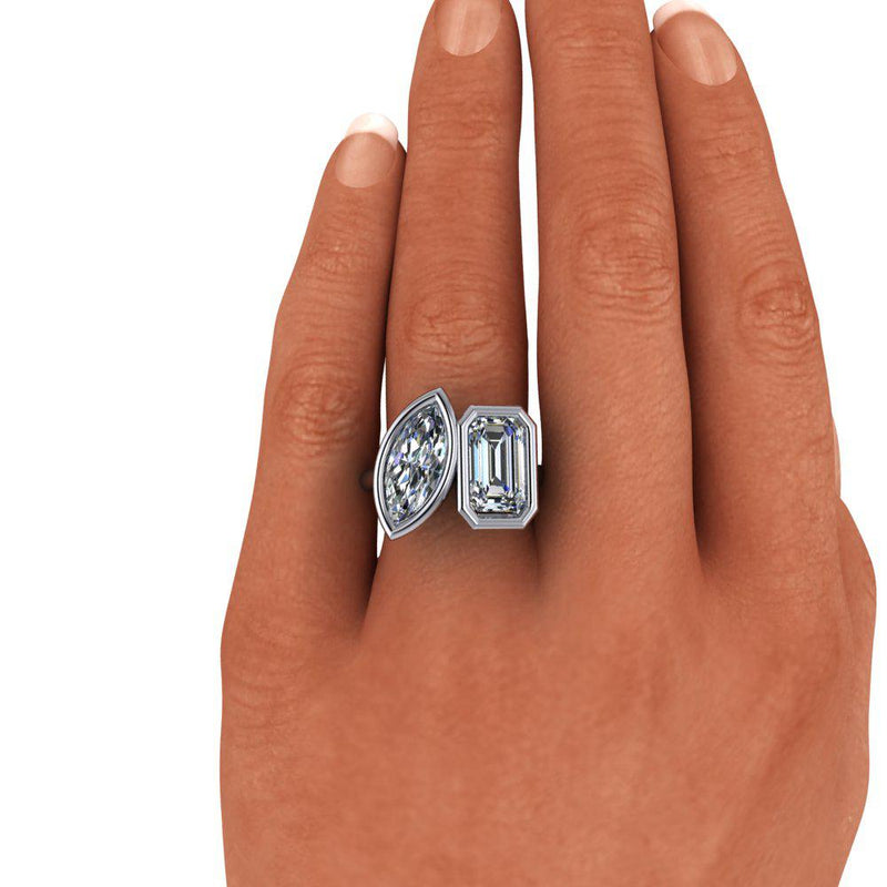 925 Silver Engagement Ring Bel Viaggio Designs, LLC