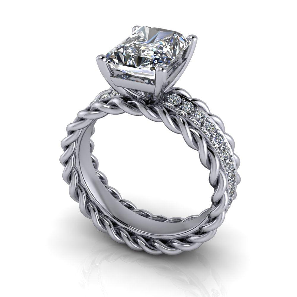 925 Silver Engagement Ring Bel Viaggio Designs, LLC