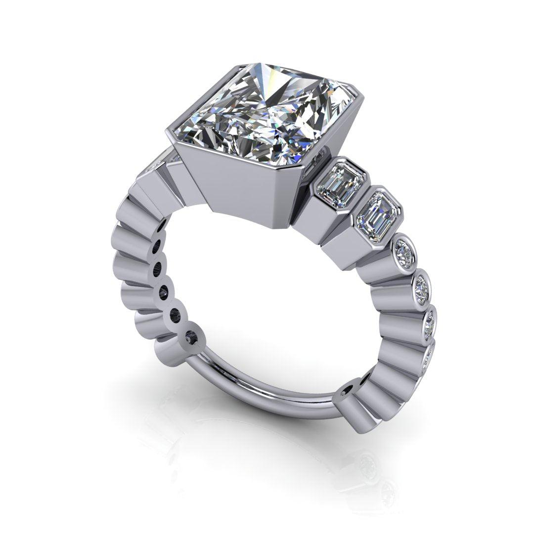 925 Silver Engagement Ring Bel Viaggio Designs, LLC