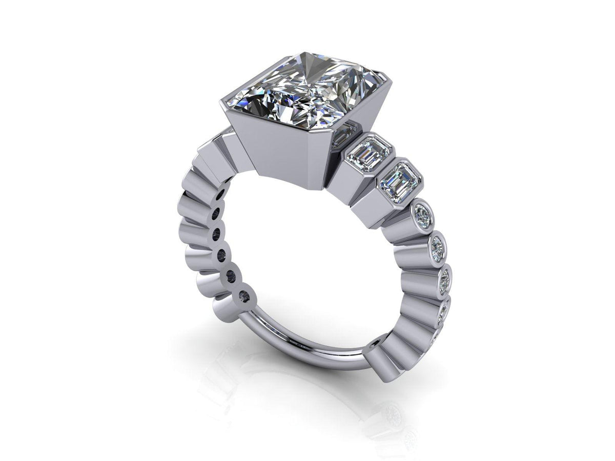 925 Silver Engagement Ring Bel Viaggio Designs, LLC