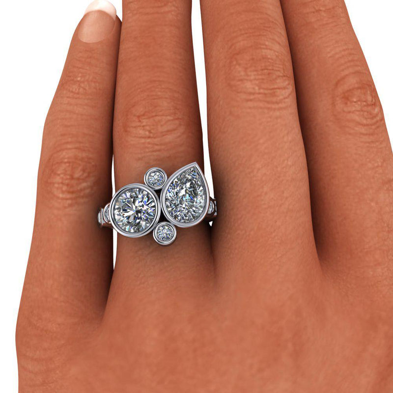 925 Silver Engagement Ring Bel Viaggio Designs, LLC