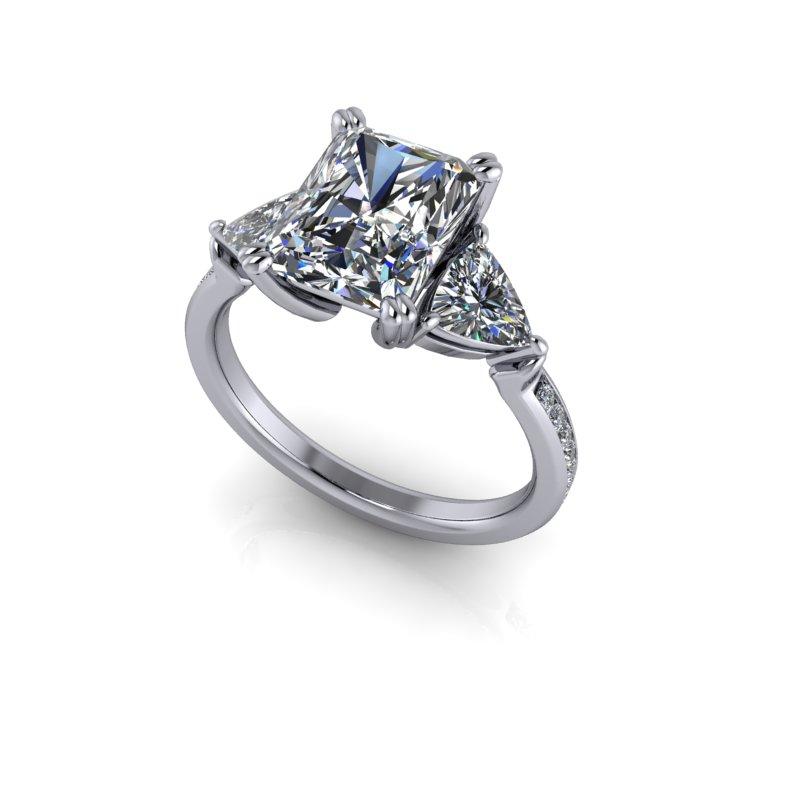 925 Silver Engagement Ring Bel Viaggio Designs, LLC