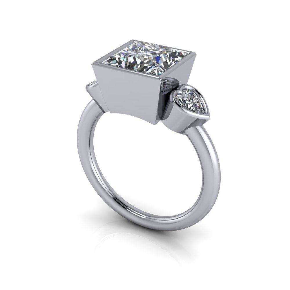 925 Silver Engagement Ring Bel Viaggio Designs, LLC