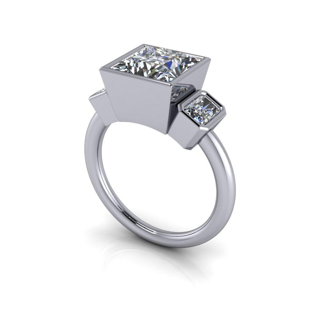 925 Silver Engagement Ring Bel Viaggio Designs, LLC