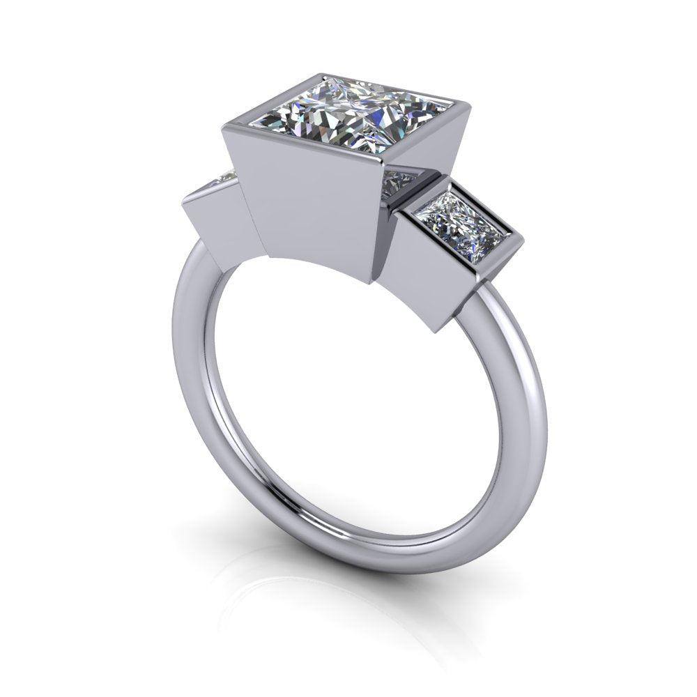 925 Silver Engagement Ring Bel Viaggio Designs, LLC