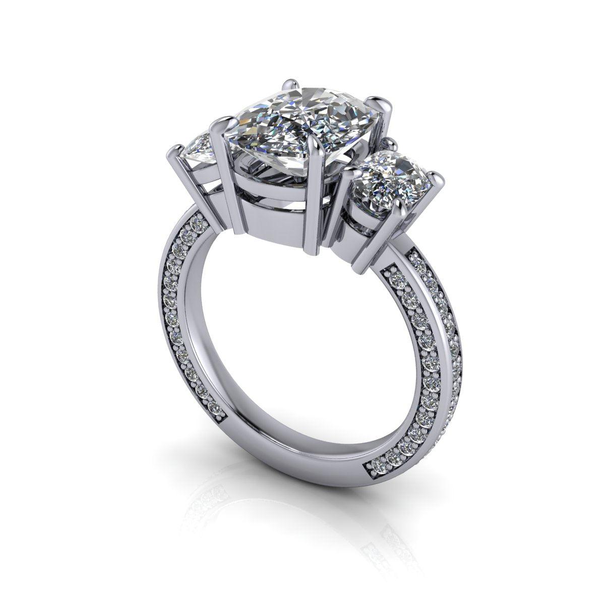 925 Silver Engagement Ring Bel Viaggio Designs, LLC