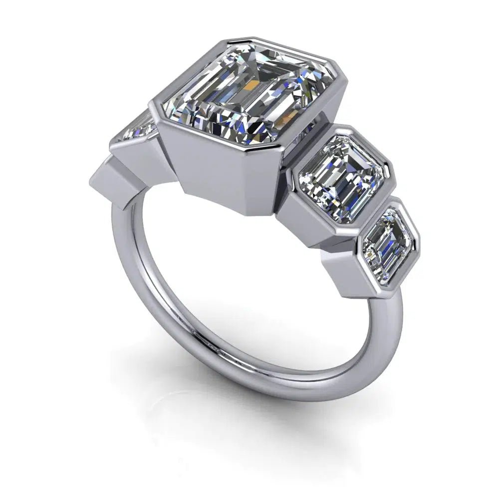 925 Silver Engagement Ring Bel Viaggio Designs, LLC