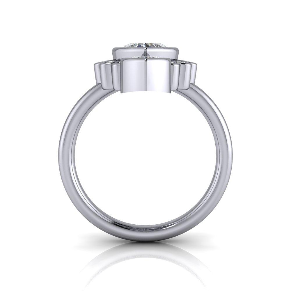 925 Silver Engagement Ring Bel Viaggio Designs, LLC