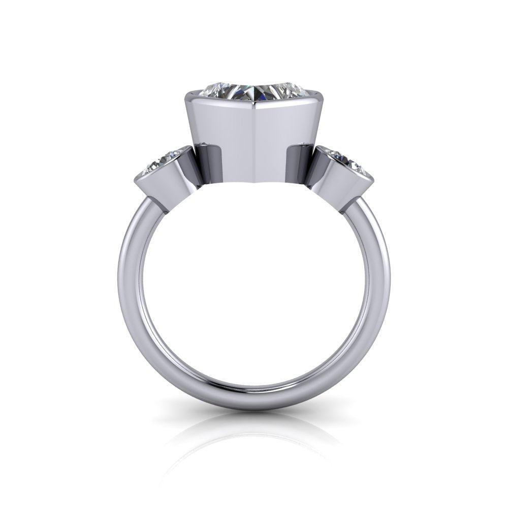 925 Silver Engagement Ring Bel Viaggio Designs, LLC