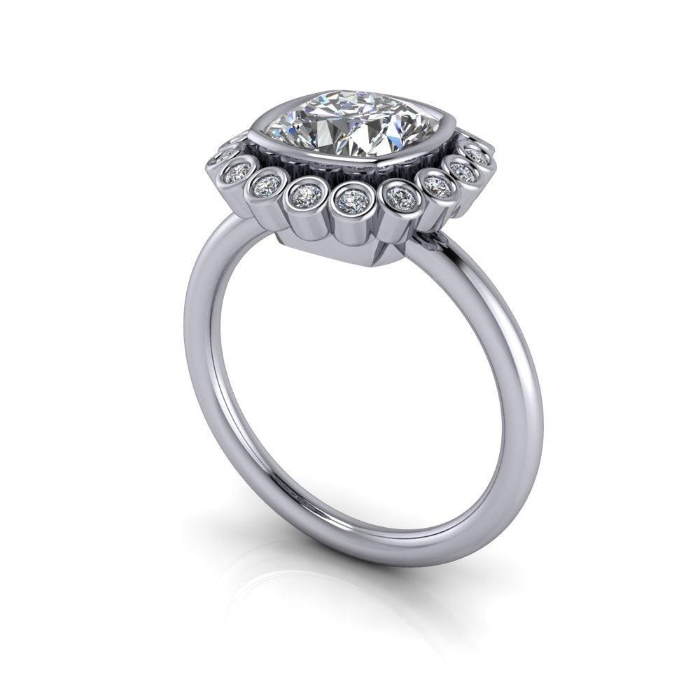 925 Silver Engagement Ring Bel Viaggio Designs, LLC