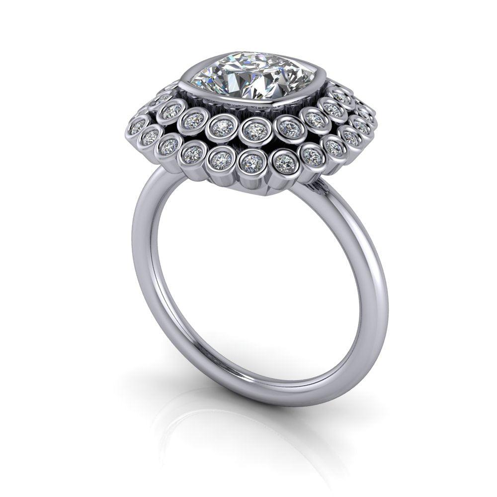 925 Silver Engagement Ring Bel Viaggio Designs, LLC