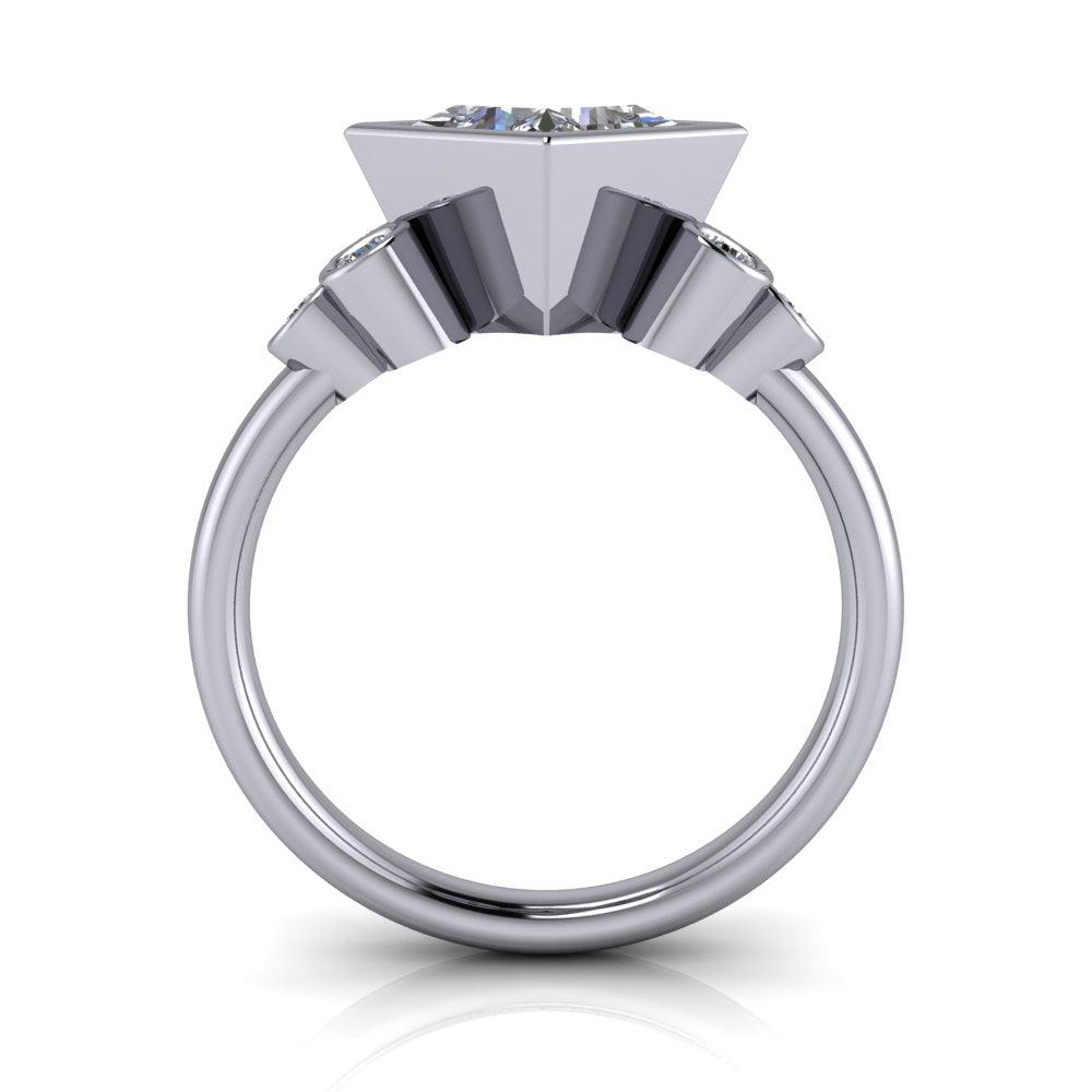 925 Silver Engagement Ring Bel Viaggio Designs, LLC