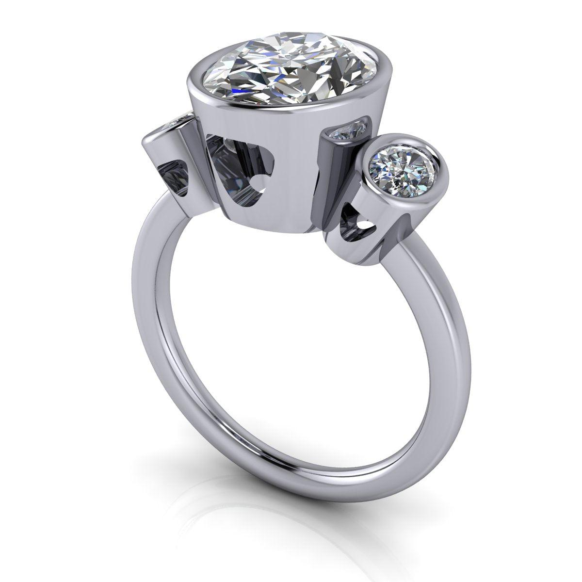 925 Silver Engagement Ring Bel Viaggio Designs, LLC