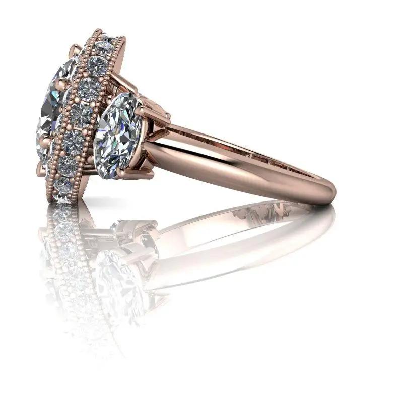 10kt rose gold Engagement Ring Bel Viaggio Designs, LLC