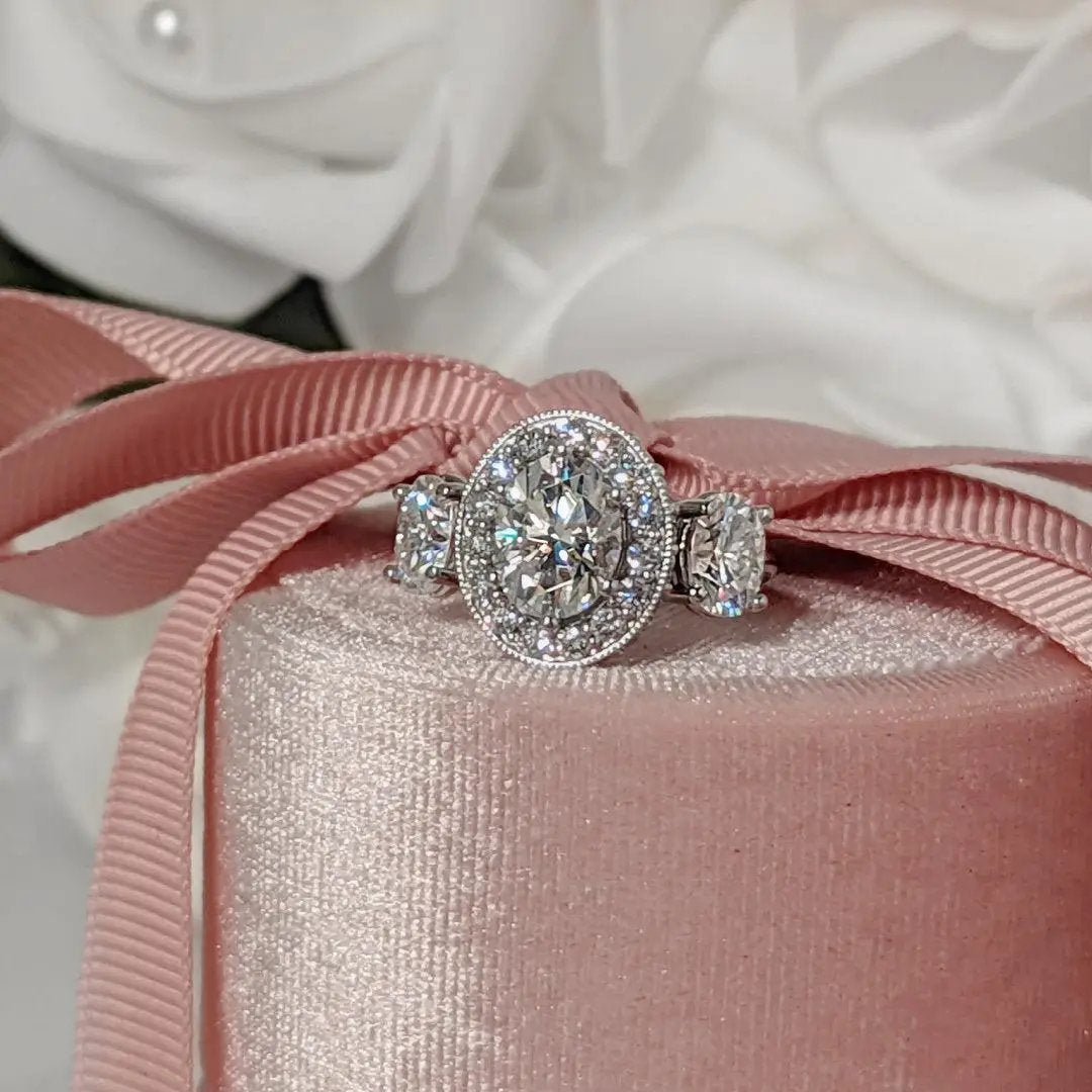 10kt white gold Engagement Ring Bel Viaggio Designs, LLC