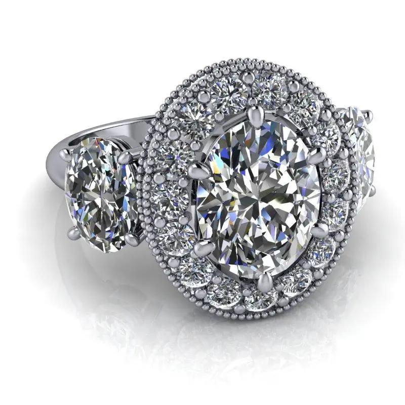 10kt white gold Engagement Ring Bel Viaggio Designs, LLC