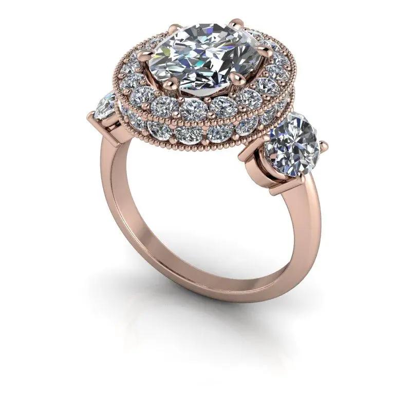 10kt rose gold Engagement Ring Bel Viaggio Designs, LLC