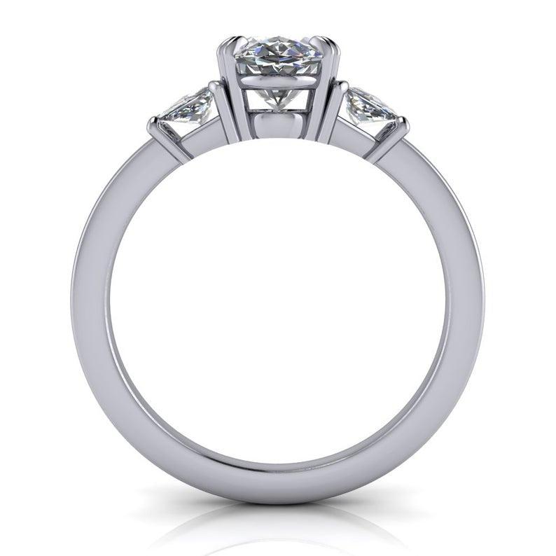 10kt white gold Engagement Ring Bel Viaggio Designs, LLC