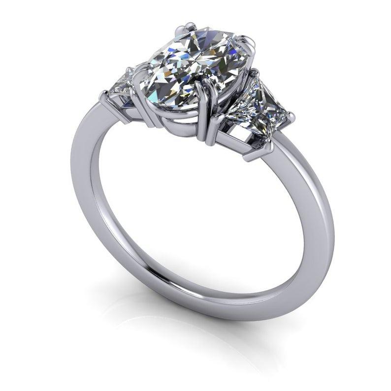 10kt white gold Engagement Ring Bel Viaggio Designs, LLC