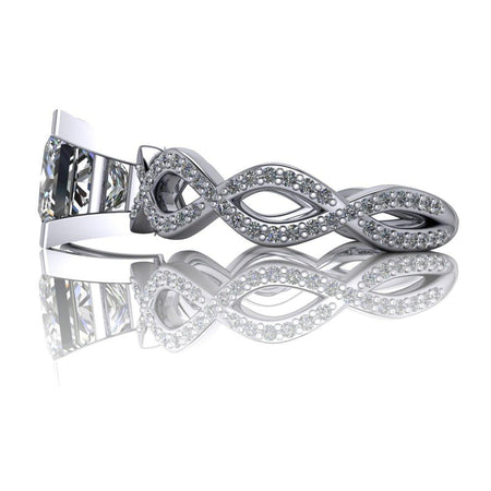 10kt white gold Engagement Ring Bel Viaggio Designs, LLC