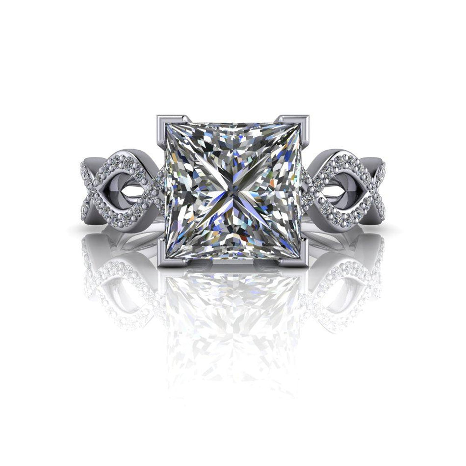 10kt white gold Engagement Ring Bel Viaggio Designs, LLC