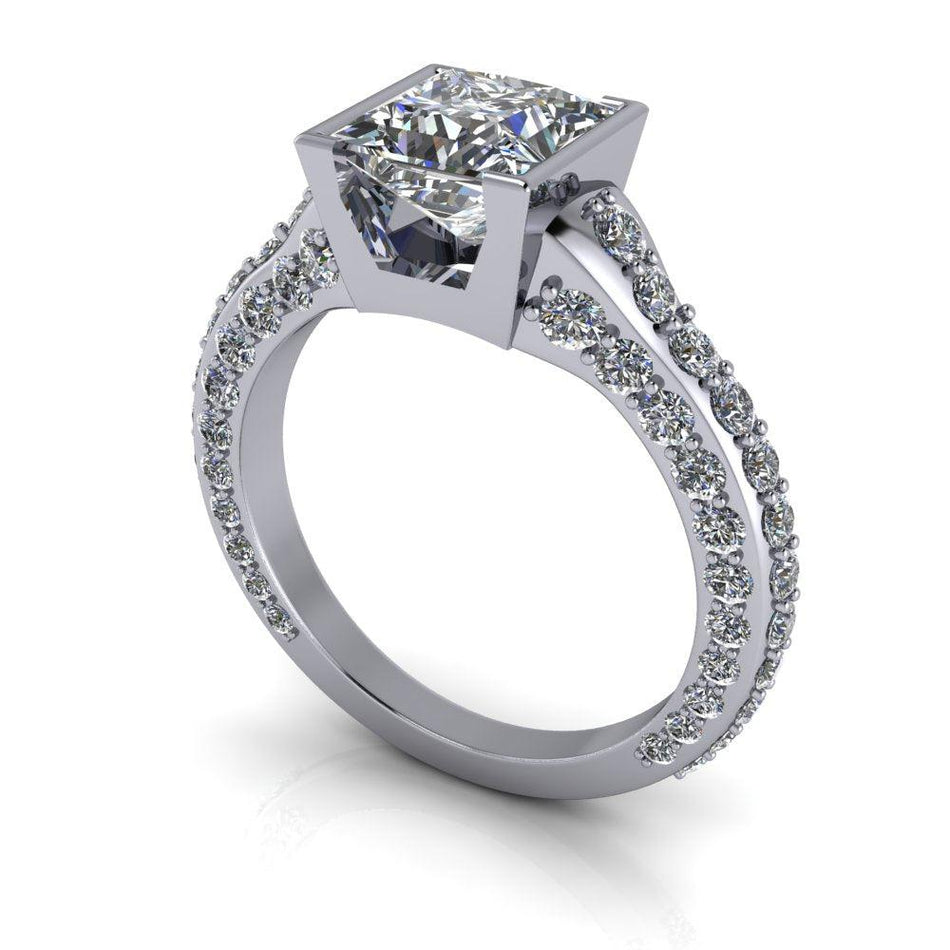 10kt white gold Engagement Ring Bel Viaggio Designs, LLC