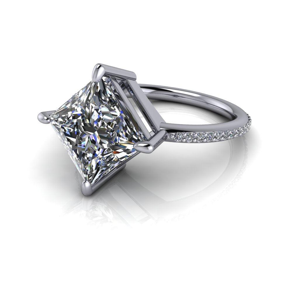 10kt white gold Engagement Ring Bel Viaggio Designs, LLC