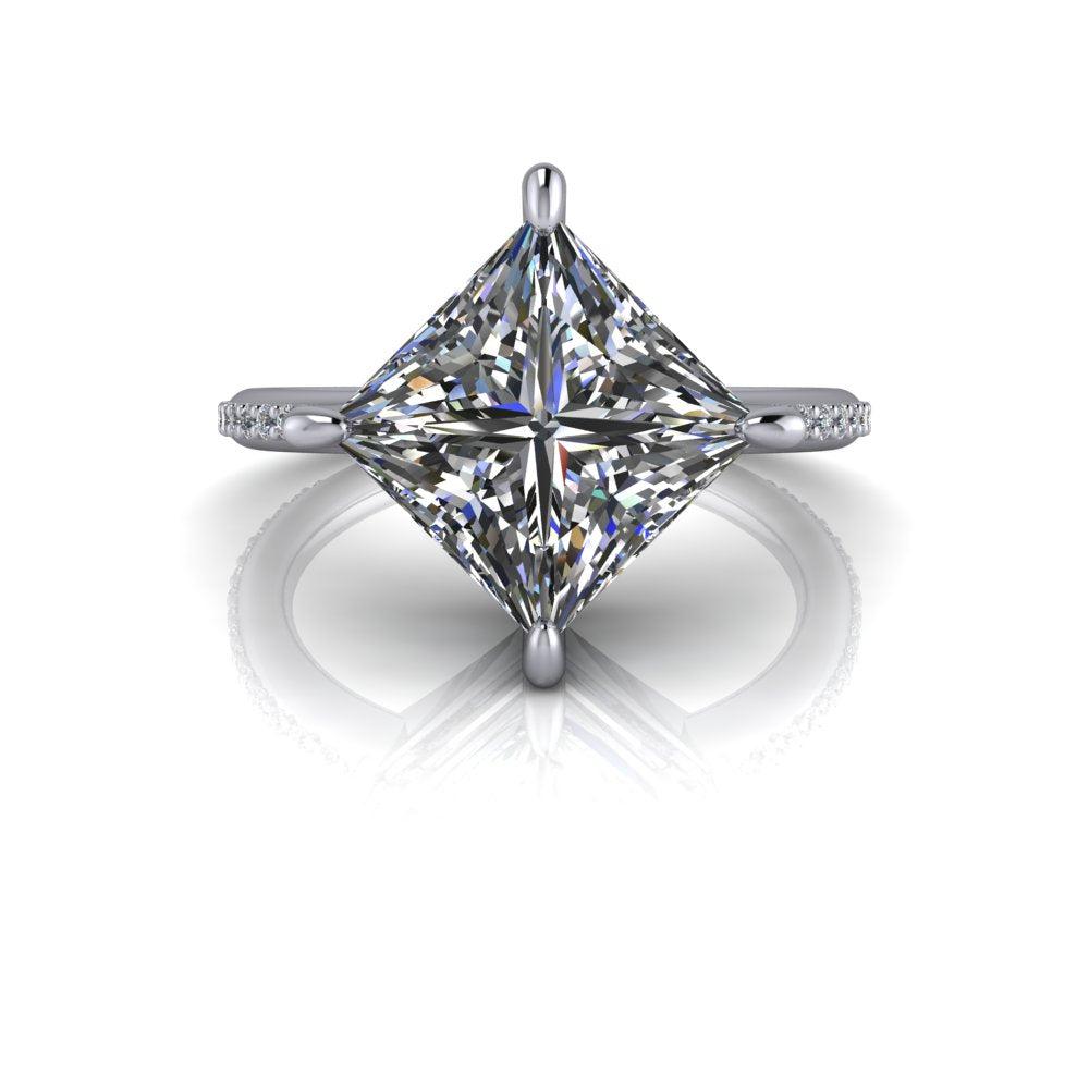 10kt white gold Engagement Ring Bel Viaggio Designs, LLC