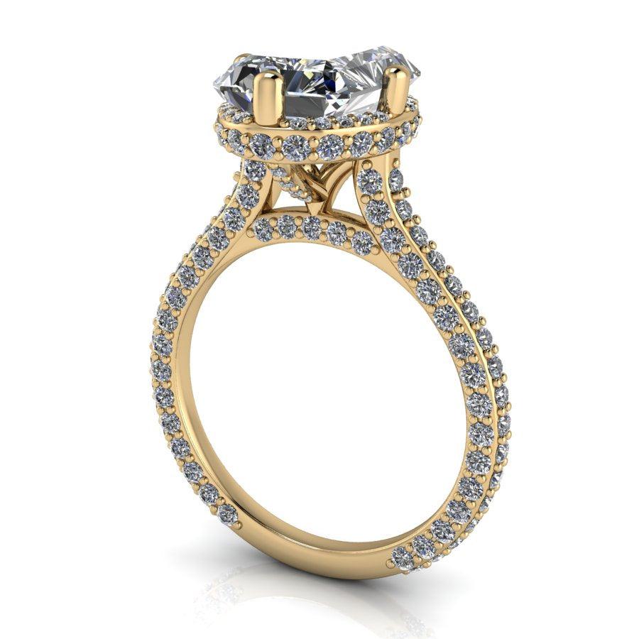 10kt yellow gold Engagement Ring Bel Viaggio Designs, LLC