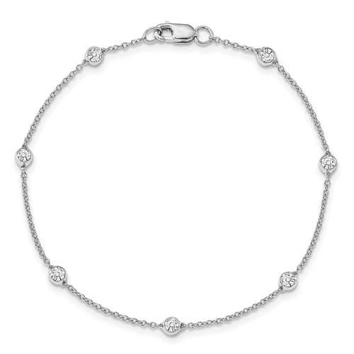 14 kt white gold bracelet Bel Viaggio Designs, LLC