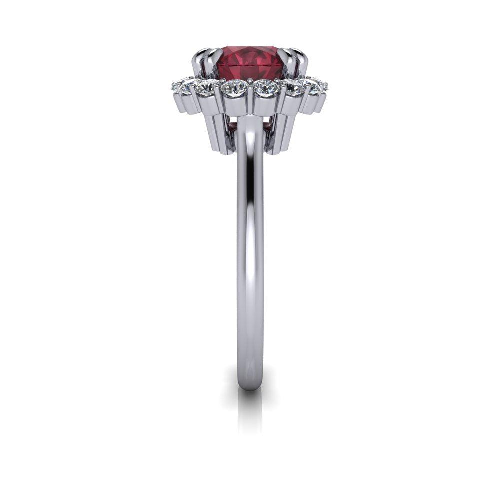 14kt white gold Engagement Ring Bel Viaggio Designs, LLC