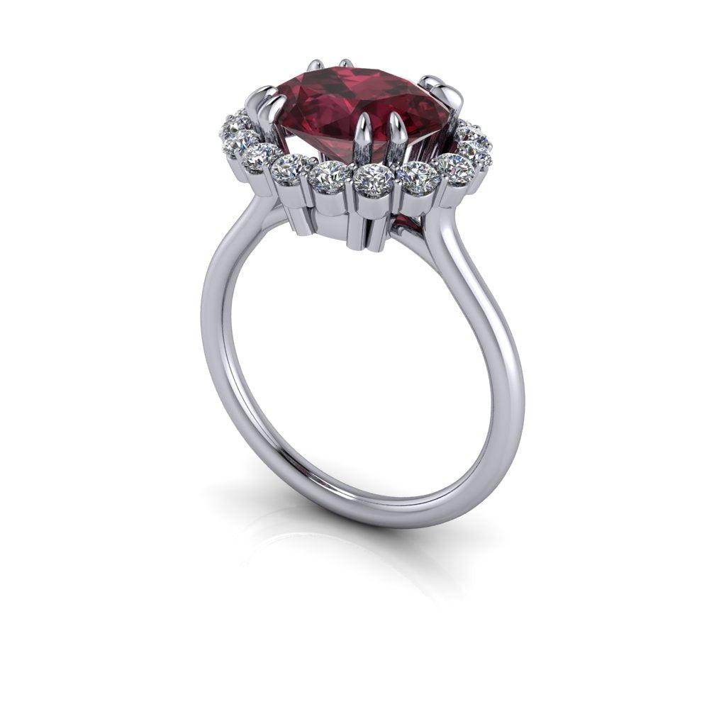 14kt white gold Engagement Ring Bel Viaggio Designs, LLC