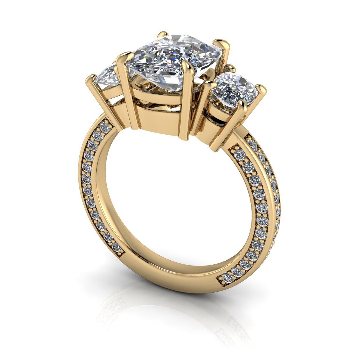 10kt yellow gold Engagement Ring Bel Viaggio Designs, LLC